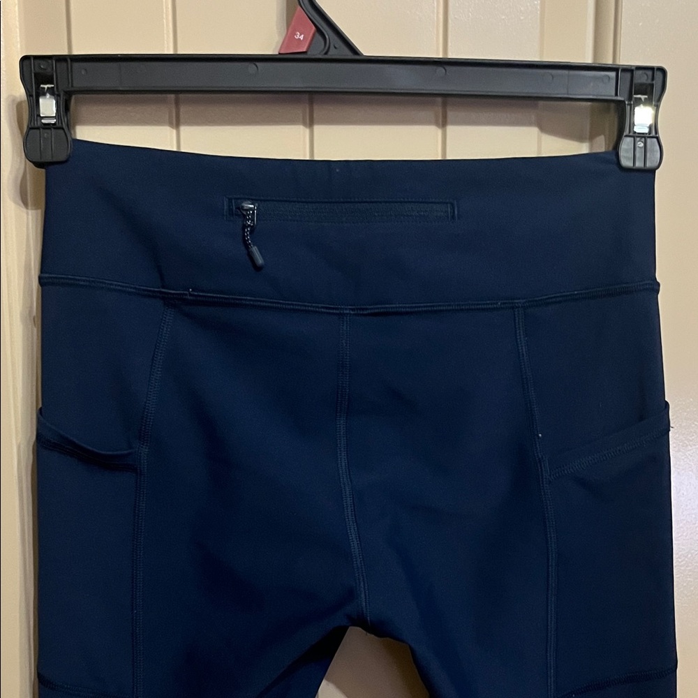 lululemon athletica Navy Blue Leggings with White Dots - Picture 3 of 5